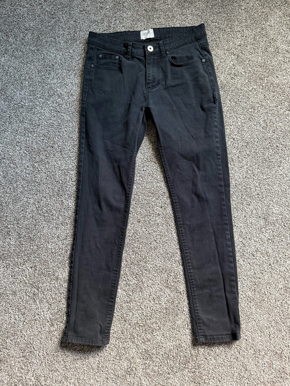 KDNK Classic Black Skinny Jeans